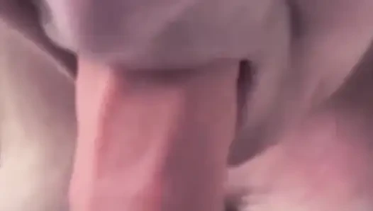 Ağzında pembe şapkalı bu şişman cadıdan erotik öğürterek boşalıyor