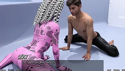 Uzayda mahsur kaldı - ai robotla seksi yoga