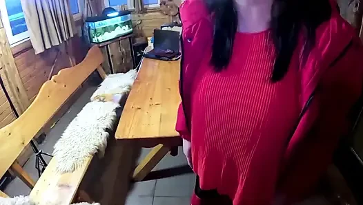 Puro oral seks ve yırtık külotlu çorap amcık masajı ve deli gömleğime boşalma