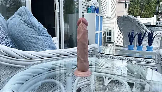 HUNK DADDY BEAR NAKED SUNBATHING IN THE VERANDA 3