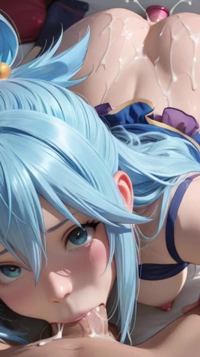 Konosuba'dan Aqua sikiliyor ve dölleniyor slayt gösterisi derlemesi | Klip 2