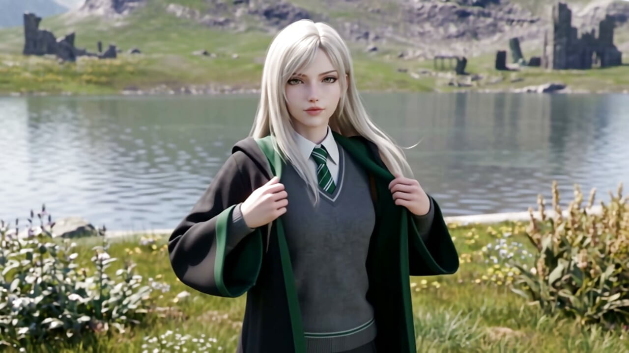 Aria the Elite Sorceress - Blonde Witch 3D Anime POV