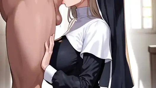 Hentai anime - rahibe seksi seviyor