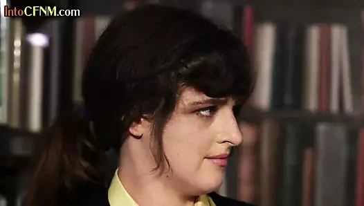 CFNM students humiliate and jerk their nerdy tutor