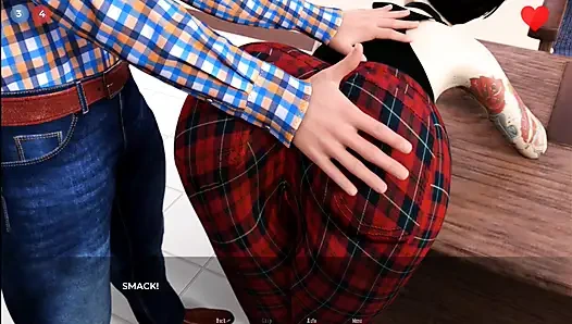 Kötü öğretmen Tom kıza şaplak atıyor