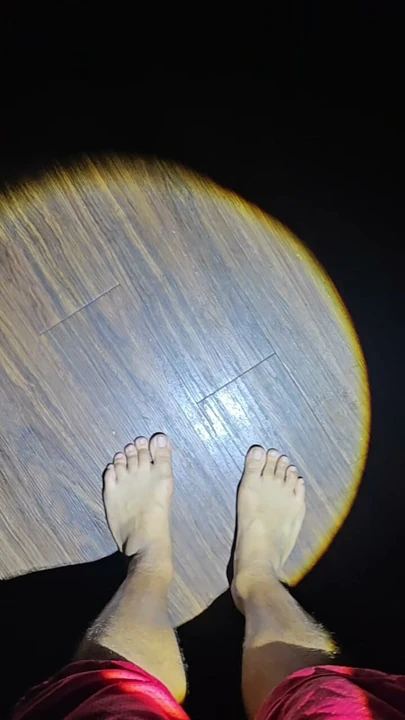 Barefoot on Hardwood Floors Dirty Soles in the Dark Flashlight ASMR