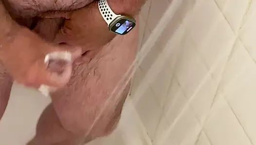 Simple quick shower wank
