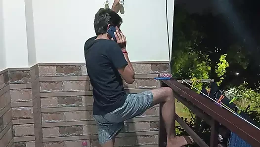 Electrician fucking full night with stranger bhabhi