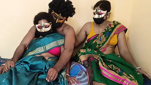 Aldatan ev hanımı ateşli emiyor ve yalıyor