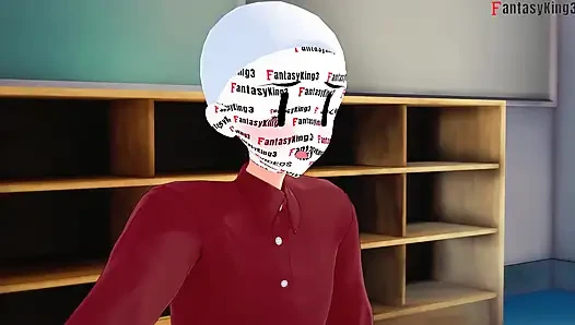 Öğretmen Rossweisse bana sakso çekmem için beni gözaltına gönderiyor - dxd ntr madness series