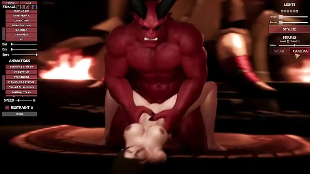 Демон и хорошенькая женщина Elastigirl Helen Parr трахаются в очко