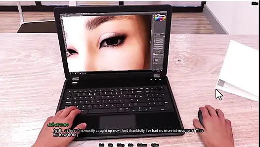 Radiant 6, garson bana göğüslerini gösteriyor