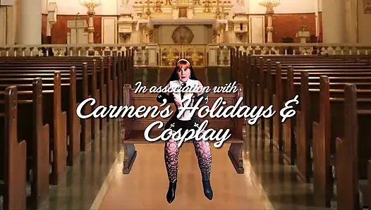 Nine rahibe Mary Carmen'in döl emiyor ve monsenyör Michael ile sikişiyor