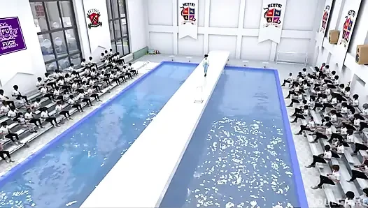 Hentai seks koleji 2. yarıyıl bölüm 2 - büyük memeli hentai hatunlar yarışmalarından sonra makaslıyor