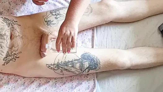 Ellerim sikimi son damlasına kadar sıvazlıyor