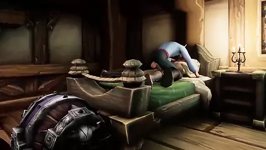 Gardiyan kızı kışlasında sikiyor - warcraft porno parodi
