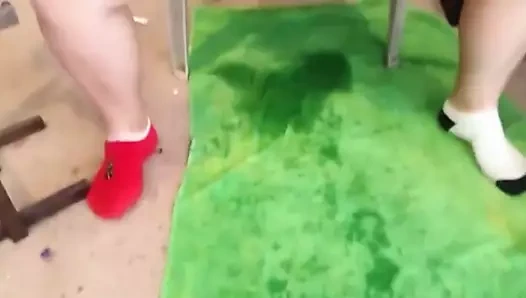 Bbw kız oyuncak çılgın