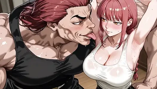 Yujiro (baki) x makima (cm)
