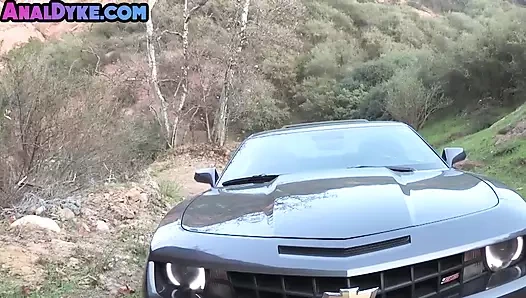 Glam lezbiyen lateks ve kadın iç çamaşırı bayanlar içinde anal şaşkın eylem