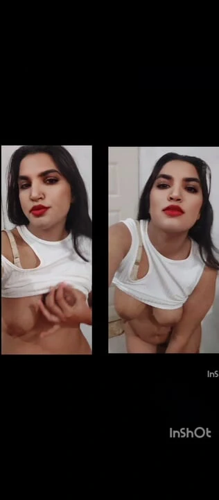 A hot girl masterbating and showing her big boobs and pussy