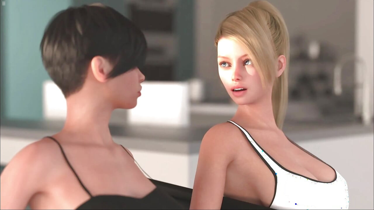 Two Lesbian Stepsister's Doing Yoga And Seduce Their 18 Plus Stepbro