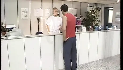 Top-class blonde German nurse fisted and fucked on the clinic floor