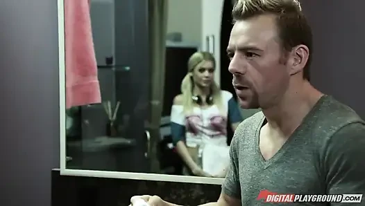 Digitalplayground - at kuyruklu sarışın Riley Steelle'ın sert bir şekilde ihtiyacı var
