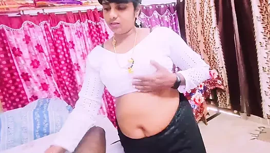 Cheating Sex Beautiful Black Saree Housewife Unfortunately Fucking Husband's Father Telugu Dirty Talks.