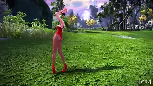 Tera: seksi kastanik fahişe yüksek kalitede dans ediyor