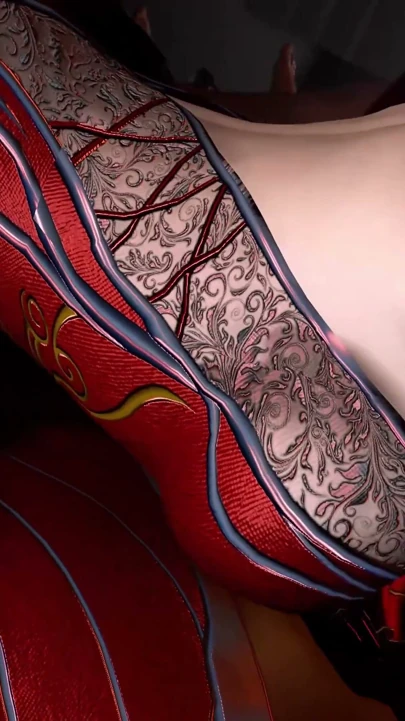 Seksi elbise giyen 3 boyutlu büyük memeli sürtük cosplay modeli şişman yarakla sikiliyor