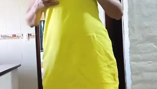 Erotik dans azgın orta yaşlı seksi kadın