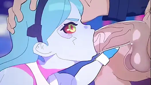 Cyberpunk Rebecca para için en iyi oral seks hizmeti