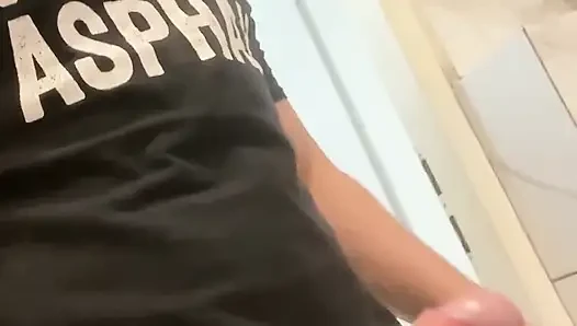 Jerking off After a Long Abstinence of 14 Days