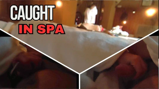 Dick Flash! Risky Sex in Spa: Teacher Fakes Massage and Makes Him Cum! - MissCreamy
