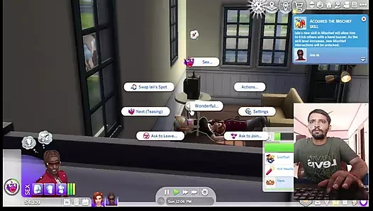 Evli kadın ve büyük zenci evde Sim