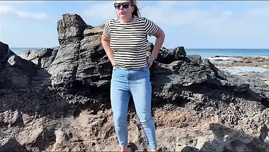 Another Beach Accident - Wet Jeans by the Shoreline