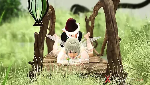 Ateşli seks! Köyde azgın güzel peri ve cüce