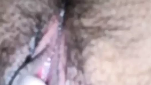 Desi sıcak kız arkadaş parmak ona kıllı kremsi kedi