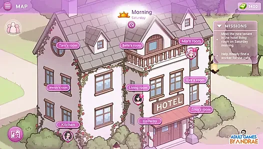 Sex apartment 2: büyük otel oyunu bölüm 2 - bella ve eva ile baharatlı karşılaşmalar