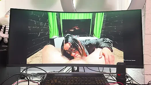 Ben onun videosunu izlerken üvey anne emiyor