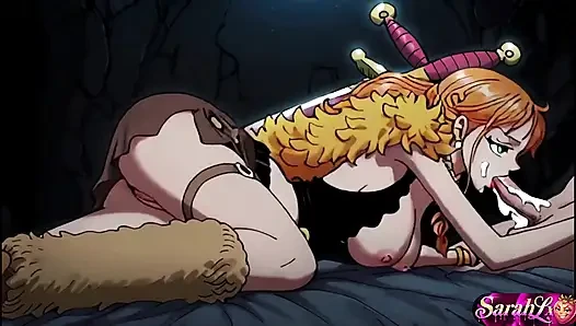 Luffy ve Nami: romantik bir macera - yapay zeka animasyonu