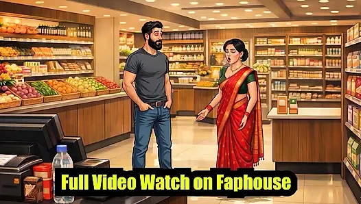 Hırsız süpermarket dükkanında cezalandırılıyor