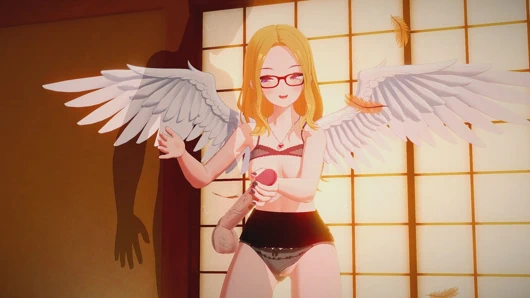 Ateşli bir cadılar bayramı meleğiyle seks