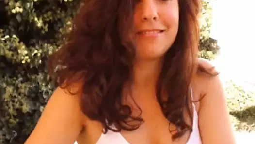 kız üzerinde web kamerası