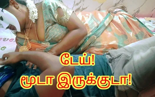 Boşanmış azgın üvey kız kardeş üvey erkek kardeşini baştan çıkarıyor ve arzusunu tam olarak dolduruyor - yüksek sesle inleyerek tam tamil ses