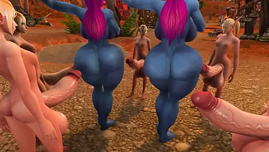 Thicc troller futa için dans ediyor