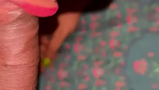 Hintli genç kız komşus un büyük yarağını emiyor