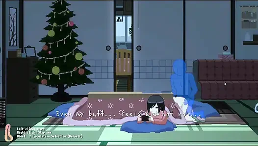 Hentai-spel - vrouw met enorme tieten neemt ruige seks in huis