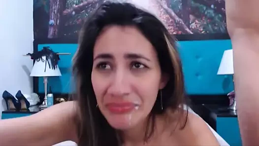 Delme bu colombian hottie sıkı horoz cep