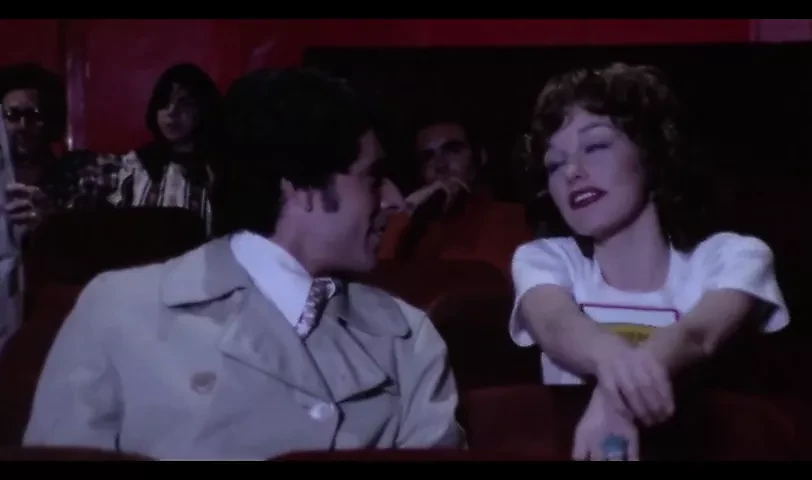 Old man in sex cinema